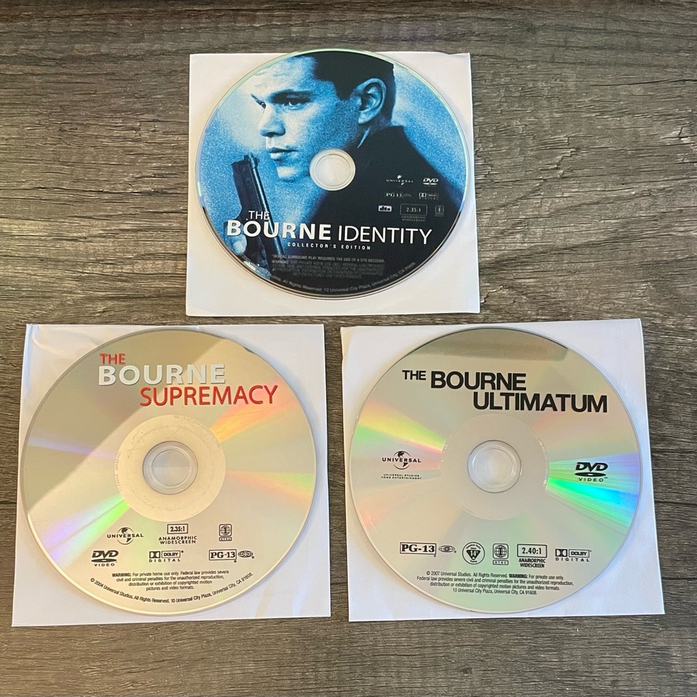 Jason Bourne Trilogy (DVD) - The Bourne Identity, Supremacy, Ultimatum